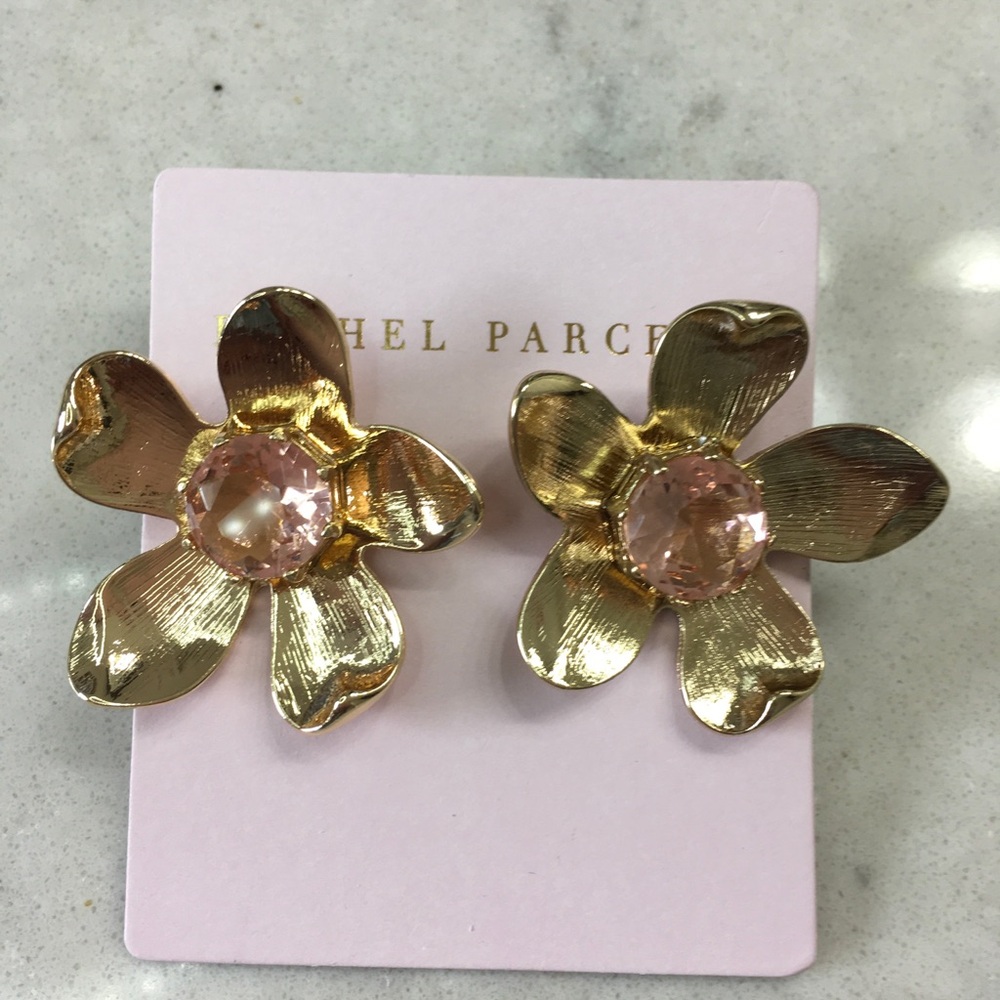 Rachel Parcel Gold with Pink Stone NEW